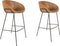 Zuiver Feston Barkruk 76 cm Bruin - Set van 2