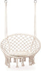 Hangstoel - boho - tuinschommel - met kussen - 35x63x80cm - wit