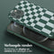 Selencia Hoesje Geschikt voor iPhone 12 Pro Max Hoesje Met Koord - Selencia Siliconen design hoesje met afneembaar koord - Groen / Irregular Check Green