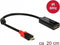Delock 63928 - DisplayPort naar USB-C adapter - 4K 60 Hz - Rood Zwart