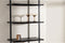 Hioshop Caracas - Wandkast 5 planken - Zwart staal - 183 cm hoog (1 stuk)
