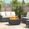 vidaXL - Vuurplaats - Vierkant - Zwart - 80x80x40 - cm - Staal