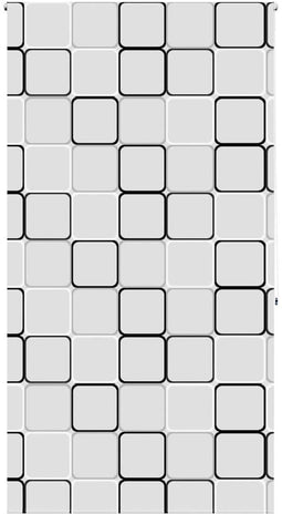 vidaXL - Doucherolgordijn - 140x240 - cm - stofbreedte - 136 - cm