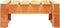 vidaXL - Tuinhocker - pallet - hout - honingbruin
