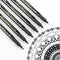 MOBEE - Fineliners - 6-delige set - Watervast - Zwart (6 stuks)