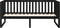 vidaXL - Slaapbank - 90x200 - cm - massief - grenenhout - zwart