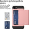 imoshion Hoesje Geschikt voor iPhone SE (2022) / SE (2020) / 8 / 7 Hoesje - Ruimte voor 2 pasjes - imoshion Backcover met pasjeshouder - Rosé Goud