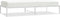vidaXL - Bedframe - metaal - wit - 90x190 - cm