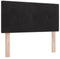 vidaXL - Hoofdbord - met - knopen, - ge - tuft, - zwart, - 90 - cm, - velvet