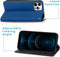 iMoshion Hoesje Geschikt voor iPhone 12 Pro / 12 Hoesje Met Pasjeshouder - iMoshion Slim Folio Bookcase - Donkerblauw