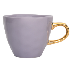 Urban Nature Culture Good Morning - Koffiemok 200ml - Handgeschilderde gouden oor - Lila
