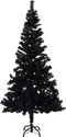 vidaXL - Kunstkerstboom - met - standaard - 120 - cm - PVC - zwart
