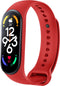 iMoshion Bandje Geschikt voor Xiaomi Mi Band 7 - iMoshion Siliconen band inkliksysteem ronde sluiting - Rood