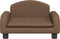 vidaXL Kinderbank 50x40x30 cm stof bruin
