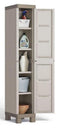 Kis Excellence Opbergkast - 1 deur - 4 legplanken - 33x182x45 cm - Beige/Zand