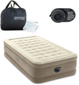 Intex Twin Ultra Plush Luchtbed met ingebouwde pomp - 191x99x46 cm