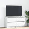 vidaXL - Tv-meubel - 100x35x54 - cm - bewerkt - hout - wit