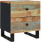 vidaXL - Nachtkastjes - 2 - st - 40x33x46 - cm - massief - gerecycled - hout