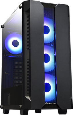 Chieftec Hunter - Tower PC Behuizing - ATX Micro-ATX Mini-ITX - Gehard glas Zwart