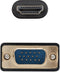 NANOCABLE 10.15.4602 - VGA naar HDMI Adapter - 1,8 m - Zwart