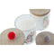 Kaars DKD Home Decor Multicolour Pompons Kerstmis 8 x 8 x 9 cm 8 x 8 x 11 cm (3 Stuks) (2 Stuks)