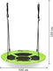 Nestschommel - Ronde schommel 100 cm - Max. belasting 100 kg - Groen
