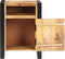 vidaXL - Nachtkastje - 40x35x55 - cm - massief - mangohout