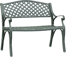 vidaXL - Tuinbank - 102 - cm - gietaluminium - groen