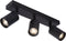 Atmooz - Plafondspots Darcy 3 - 3-Dubbele plafondlamp - Kleur : Zwart - GU10 - Slaapkamer / Woonkamer / Eetkamer - Industrieel - Hoogte 16cm - Metaal