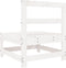 vidaXL - Tuinmiddenbank - massief - grenenhout - wit