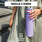 Kambukka Elton geïsoleerde waterfles 600ml - Digital Lavender met 3-in-1 lid en makkelijke reiniging