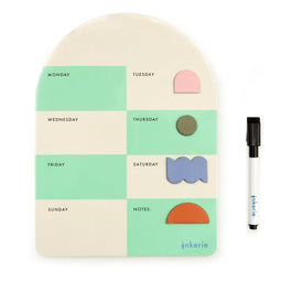 Inkerie Magnet Memo Board - Magnetisch droog uitwisbaar wekelijks memobord - 12x18 cm