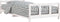 vidaXL - Kinderbedframe - 90x190 - cm - massief - grenenhout - wit