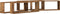 vidaXL - Wandplanken - 4 - stuks - Oud - Hout - 80x15x26 - cm - Bewerkt - Hout