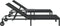 vidaXL - Ligbedden - 2 - stuks - met - wielen - en - tafel - - - zwart - poly - rattan