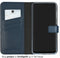 Selencia Samsung Galaxy A55 - Echt Lederen Bookcase - 3 Pashouders - Donkerblauw