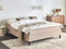 COUNTESS - Tweepersoonsbed - Beige - 160 x 200 cm - Polyester