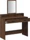 vidaXL - Kaptafel - met - Laden - in - Bruin - Eiken - - - 100x41x140 - cm