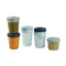 Béaba - Bewaarpotjes - Opbergdoosjes - 8 stuks - 4x 250ml + 4x 150ml - Blauw/groen