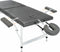 vidaXL - Massagetafel - met - 2 - zones - 186x68 - cm - aluminium - frame - antraciet