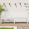 vidaXL - Tuinbank - 203,5x48x91,5 - cm - massief - grenenhout - wit