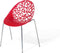 MUMFORD - Eetkamerstoel - Rood - Synthetisch materiaal