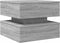 vidaXL - Salontafel - met - LED-verlichting - 50x50x40 - cm - grijs - sonoma - eiken