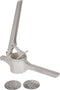 Metaltex - Aardappelstamper - Pureestamper - 3 Verwisselbare RVS Schijven - 36 cm - Wit