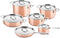 Pannenset – 6 delig – Inductie – Koper DUCQ