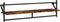 vidaXL - Wandschappen - met - stangen - 2 - st - 100x25x30 - cm - gerookt - eikenkleurig