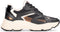 PS Poelman Tokio - Dames sneakers - Chunky zool 4.5 cm - Zwart