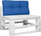 vidaXL - Palletkussen - 70x40x12 - cm - stof - koningsblauw