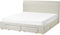 SOUTRIN - Tweepersoonsbed met opbergruimte - Beige - 180 x 200 cm - Stof