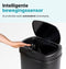 Five Stars® TR301A - Prullenbak met Sensor - 60 Liter - Soft Close Deksel - Zwart